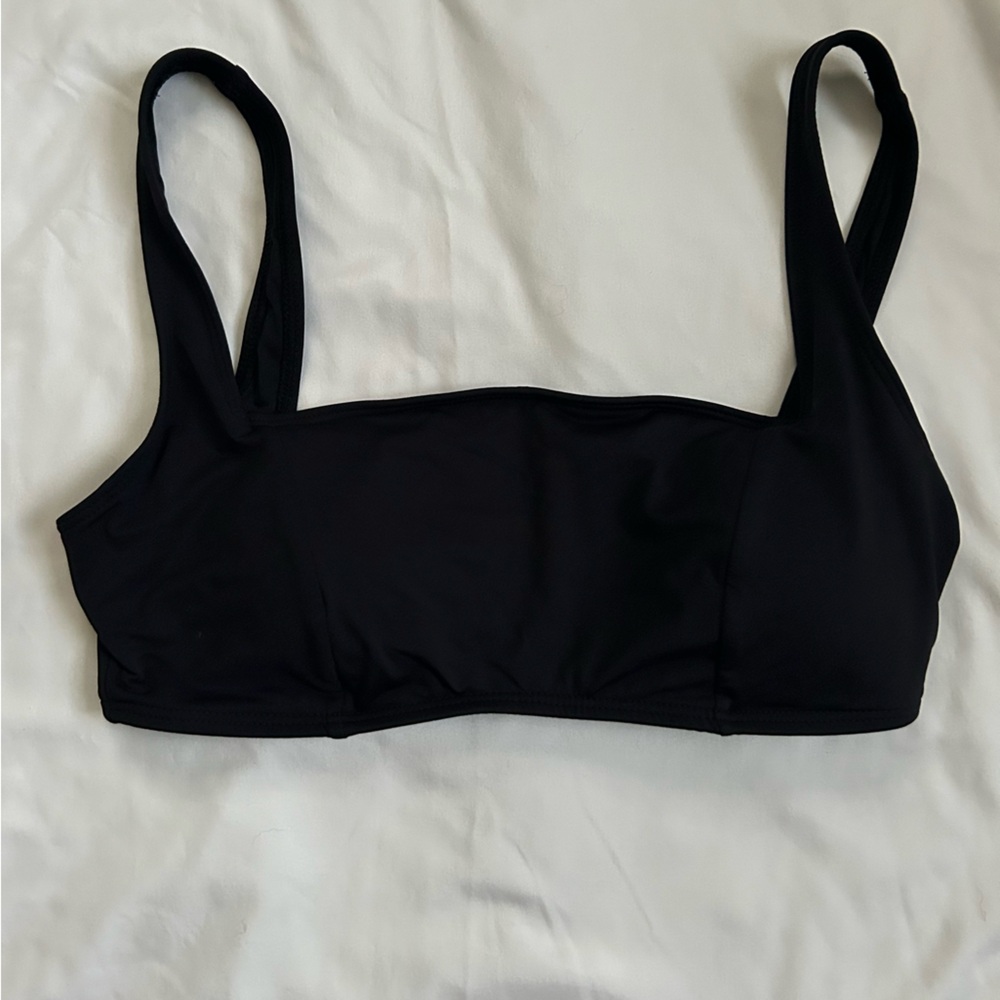 black billabong square neck bikini top